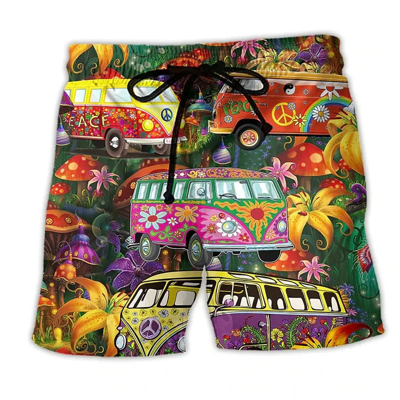 Short de Bain Homme Imprimé Graffiti 0