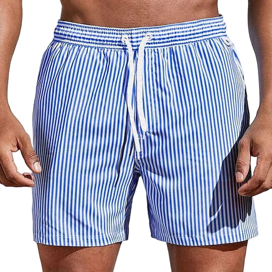 Short de Bain Homme Rayé Classique 0