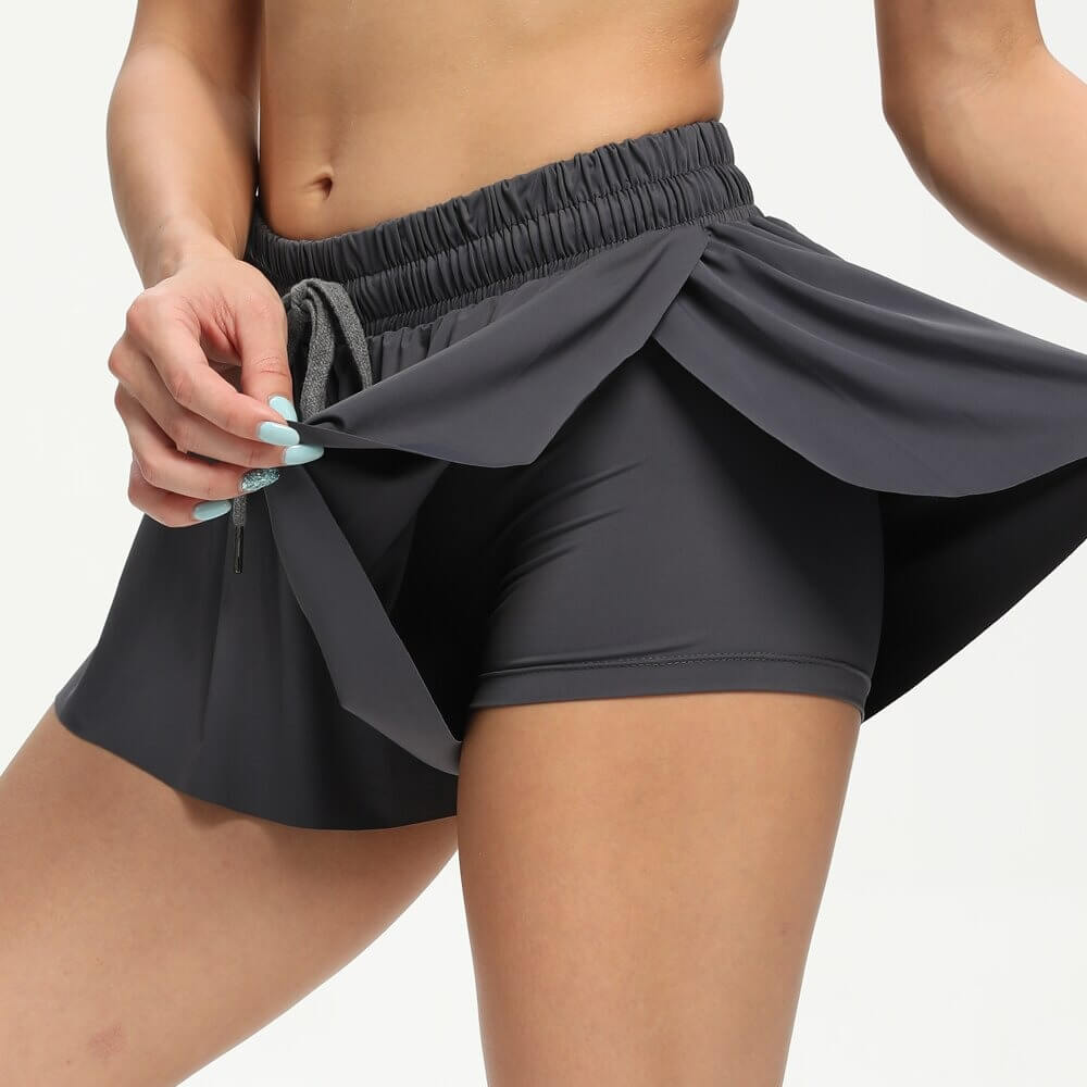 Short de Sport Femme 2 en 1 Tendance pour Entraînement et Activités Sportives 7