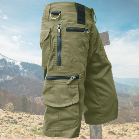 Shorts Homme Cargo Tactiques Pratiques pour Activités de Plein Air 1