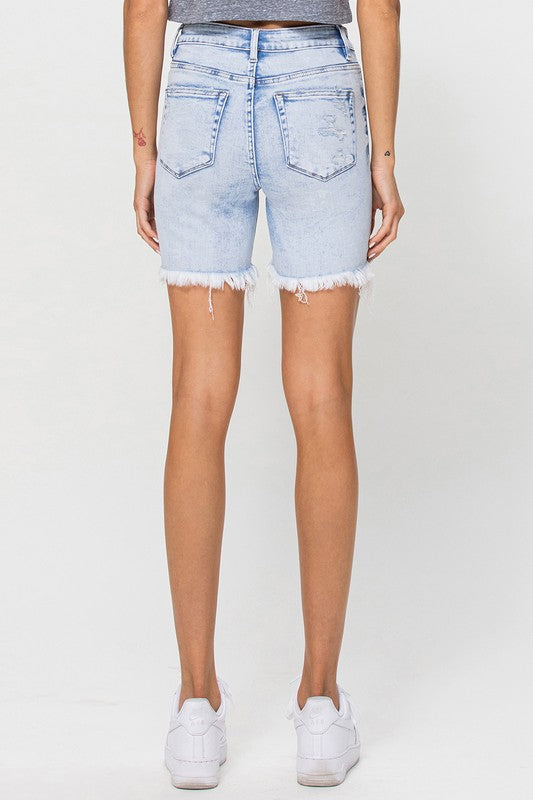 Shorts Midi Taille Haute en Jean Clair 2