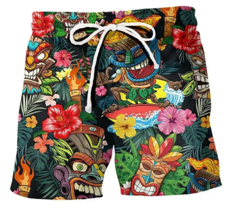 Shorts de Bain pour Hommes Style Graffiti 3