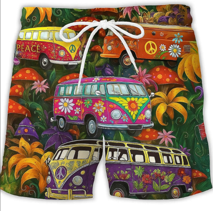 Shorts de Bain pour Hommes Style Graffiti 5