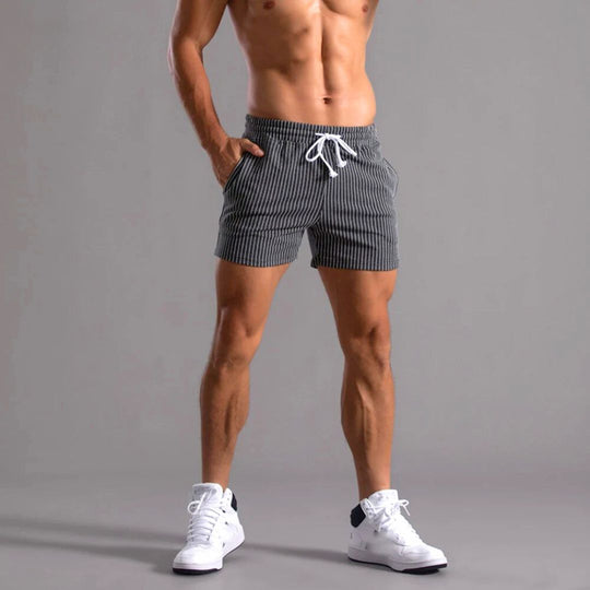Shorts de Sport à Rayures pour Femme en Tissu Doux 2
