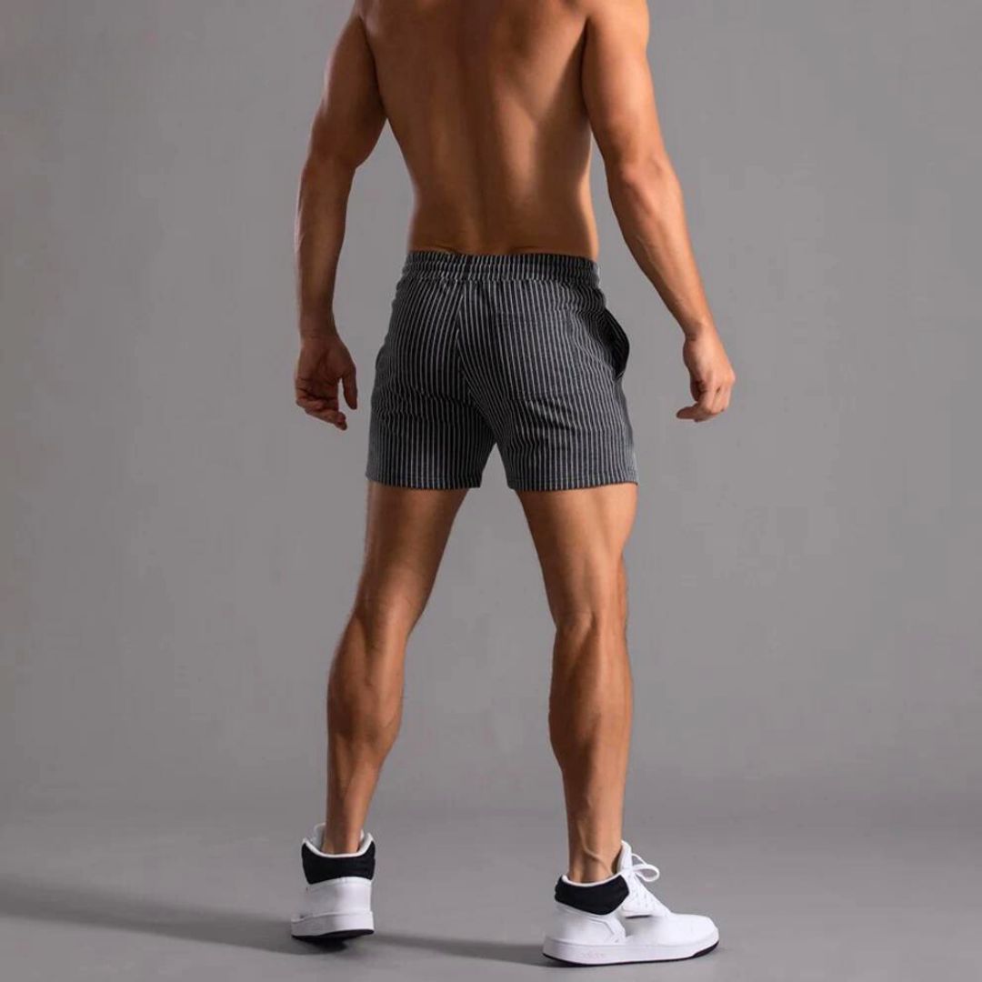 Shorts de Sport à Rayures pour Femme en Tissu Doux 3