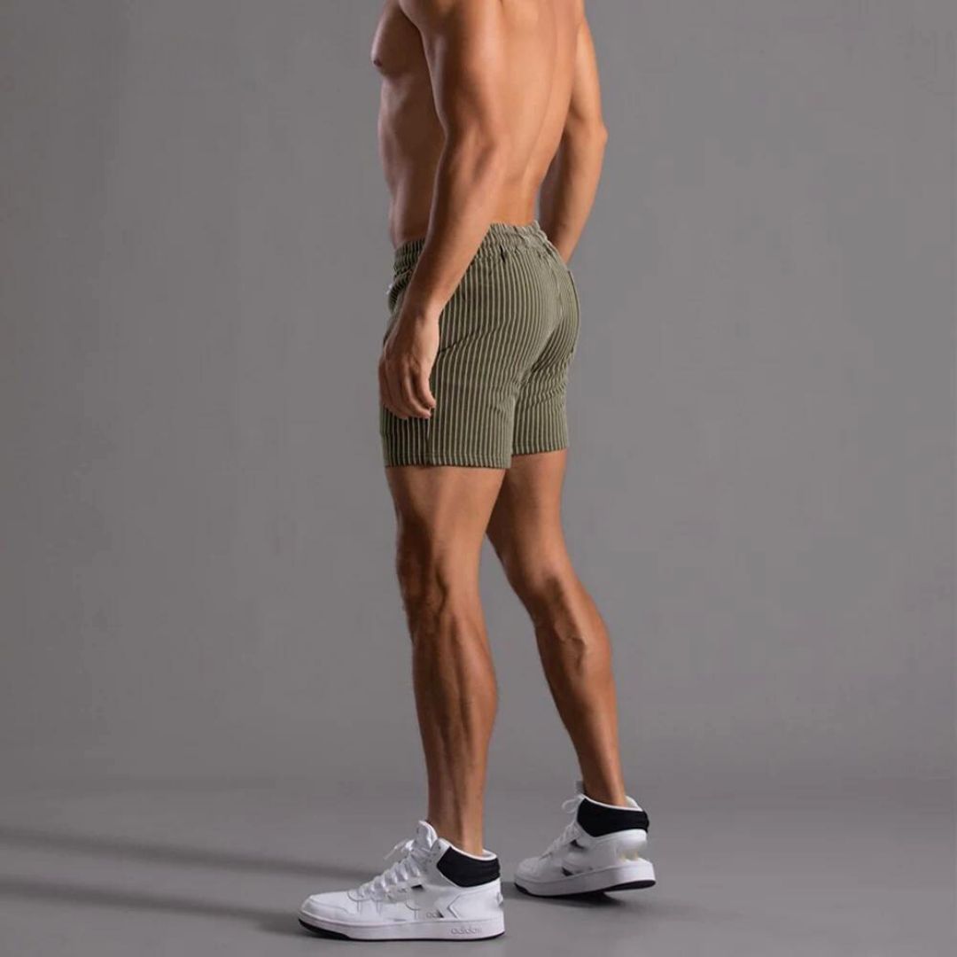 Shorts de Sport à Rayures pour Femme en Tissu Doux 4