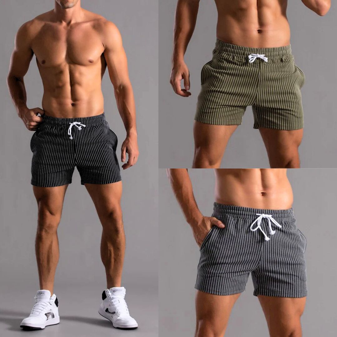 Shorts de Sport à Rayures pour Femme en Tissu Doux 5