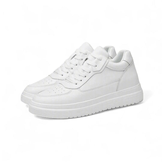 Sneakers Élevées pour Hommes en Cuir PU Minimaliste 1