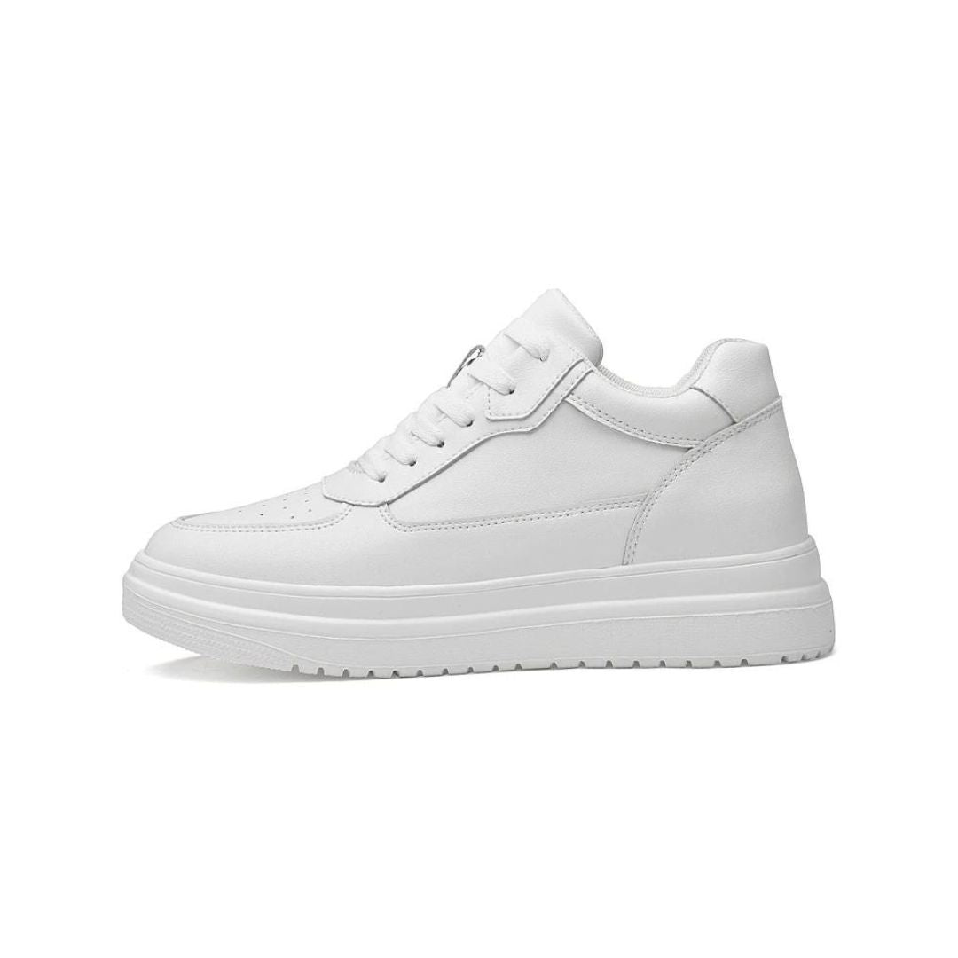 Sneakers Élevées pour Hommes en Cuir PU Minimaliste 2