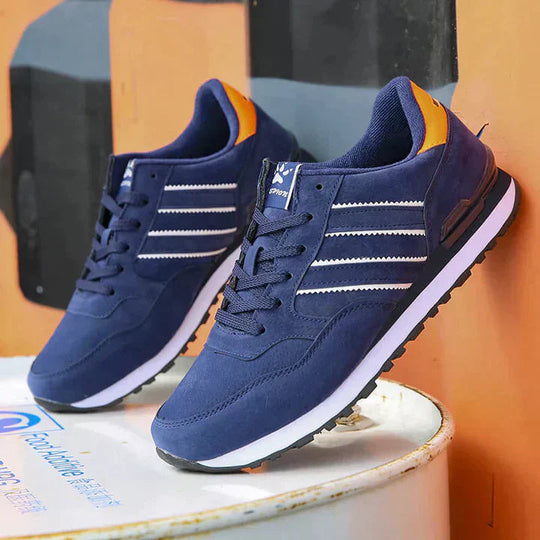 Sneakers Pour Hommes en Cuir Design Classique Confortable 2