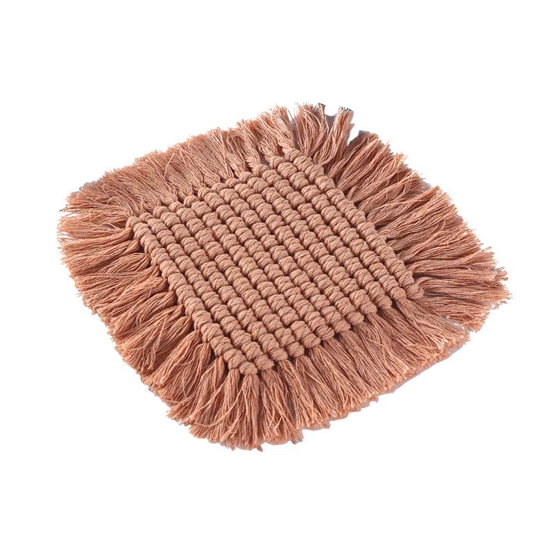 Sous-verre Femme Style Crochet à Franges 5