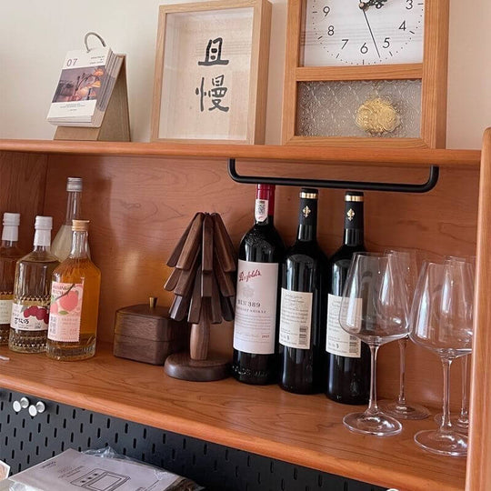Sous Verre Design Raffiné en Noyer Noir pour Protection de Table 7