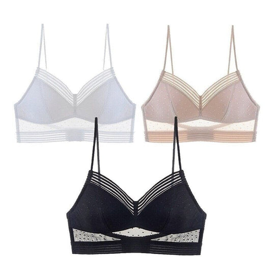 Soutien-gorge sans fil à dentelle pour femme 1
