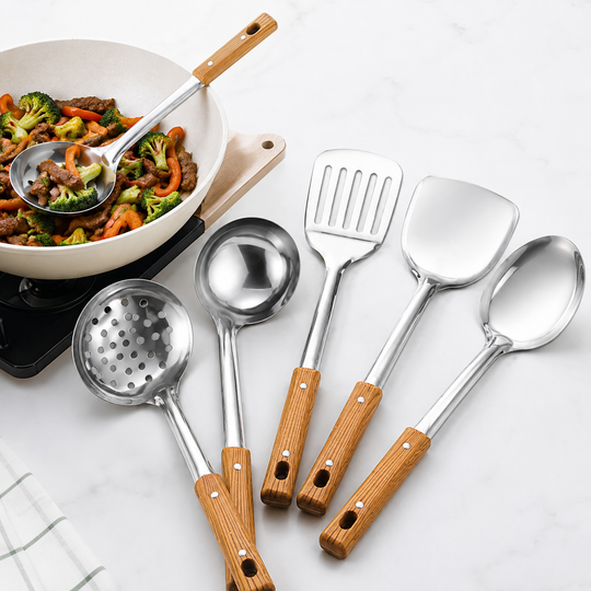 Spatule Cuisine Fendue Ergonomique Pour Retournement Précis Des Aliments 1