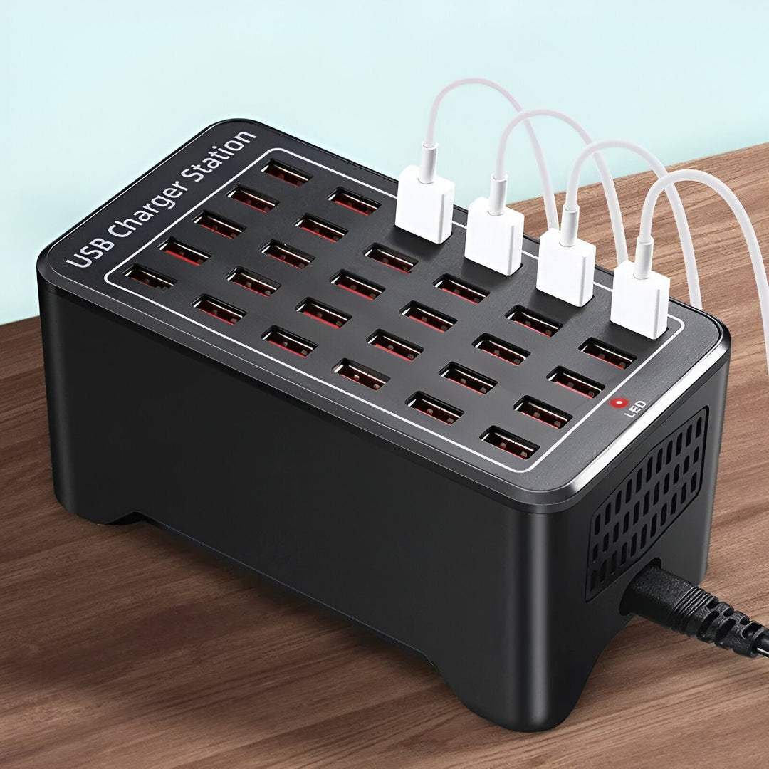 Station de Charge USB Multiports 30 Ports 150W 2