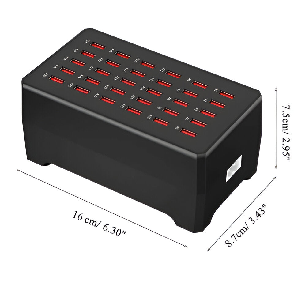 Station de Charge USB Multiports 30 Ports 150W 7