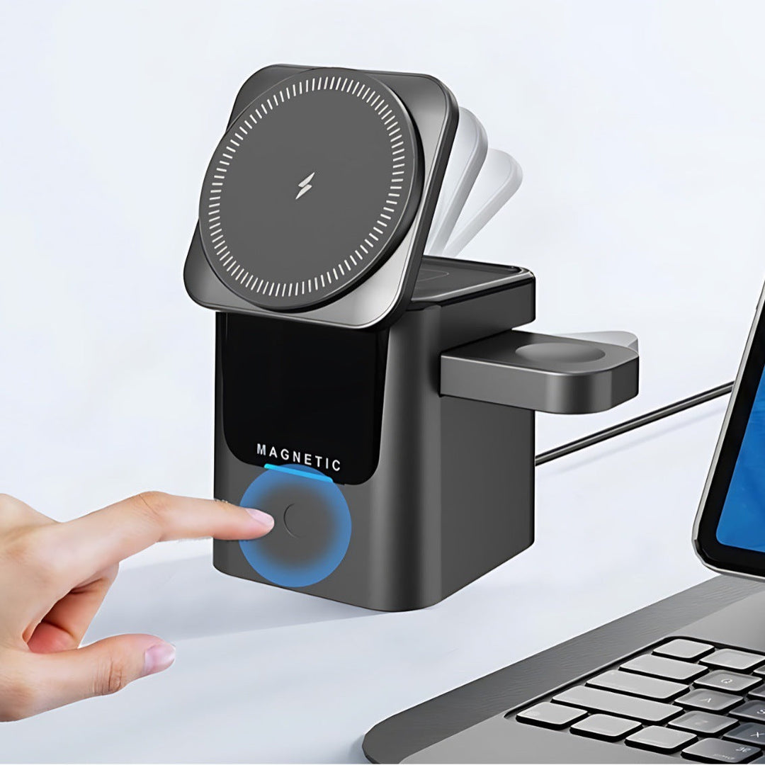 Station de Recharge 3-en-1 Pour Smartphone, Montre Intelligente et Écouteurs 0