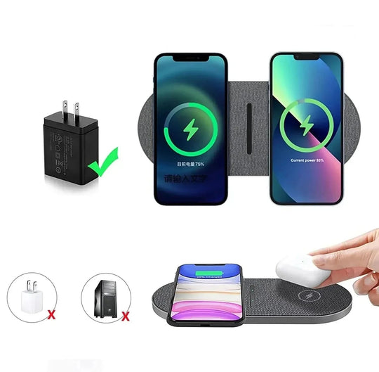 Station de Recharge Sans Fil 40 W Ultra-Rapide Compacte 3