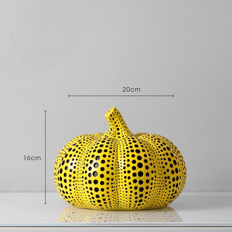 Statue Décoration Citrouille Moderne Design Inspiré de Yayoi Kusama 6