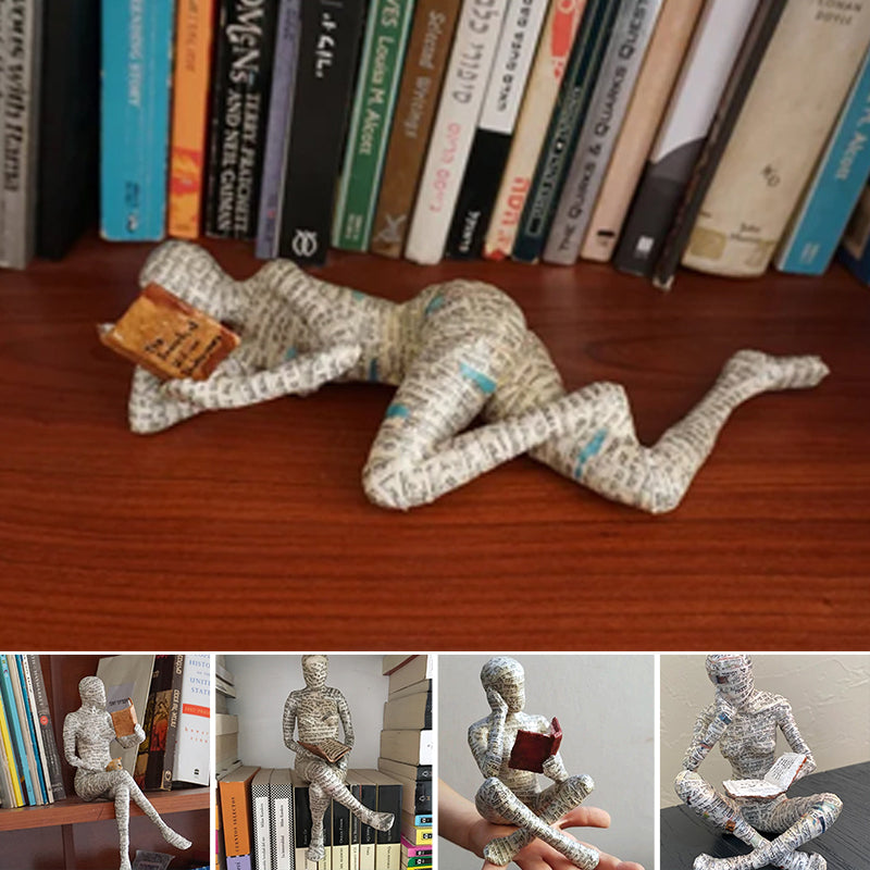 Statue Décoration Femme Lisante Livresque Design Déco 4