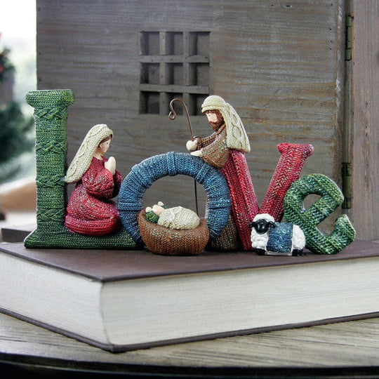 Statue Décoration Nativité Familiale Artisanale Éléments Détails Raffinés 6