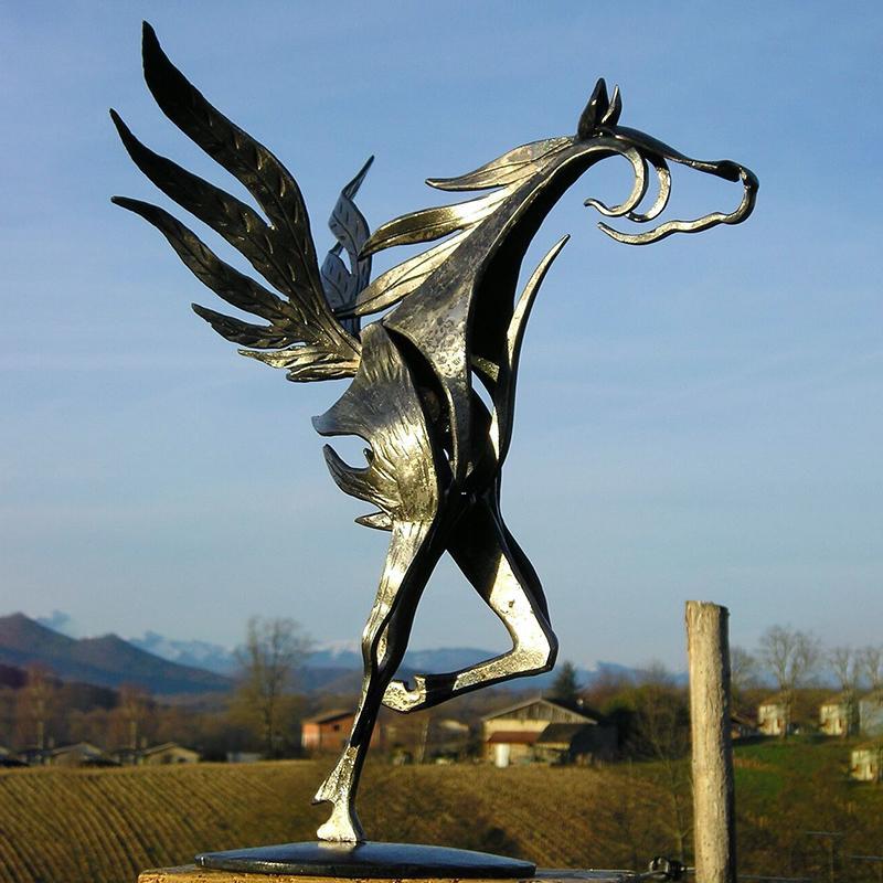 Statue Jardin Cheval Moderne pour Décoration Extérieure 9