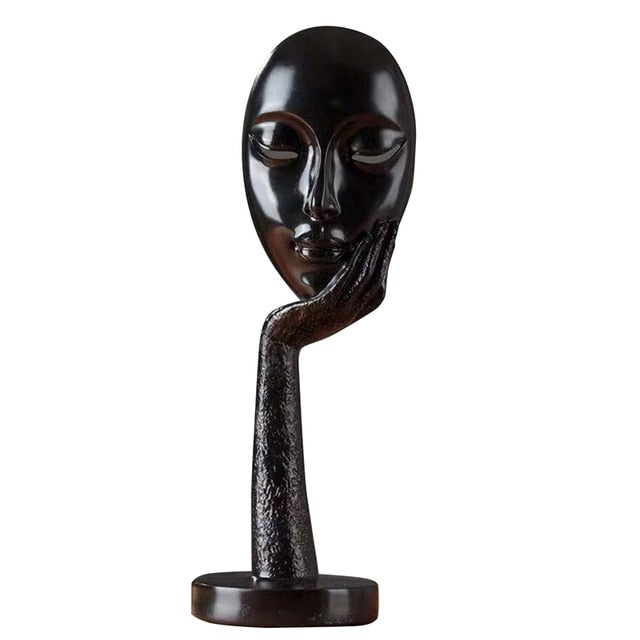 Statue d'art moderne Visage Humain Abstrait 0