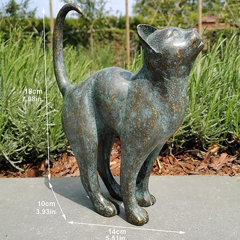 Statue de Chat de Jardin Décorative 3