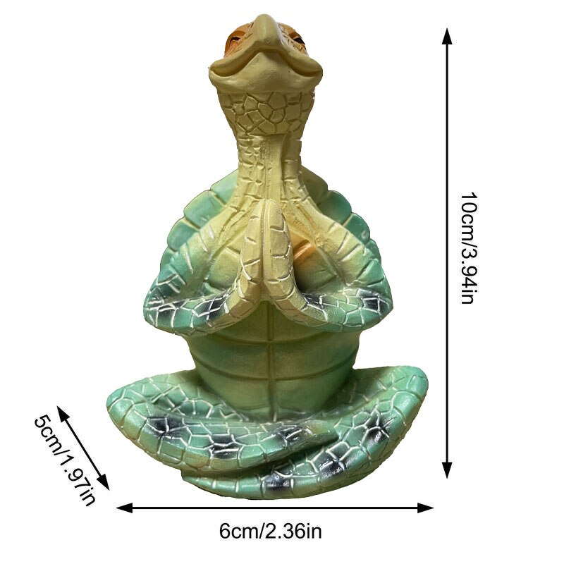 Statue de tortue de mer en méditation pour décoration intérieure et extérieure 0