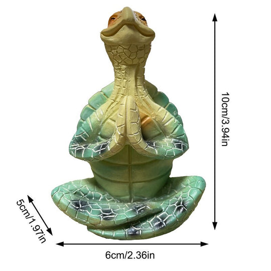 Statue de tortue de mer en méditation pour décoration intérieure et extérieure 0