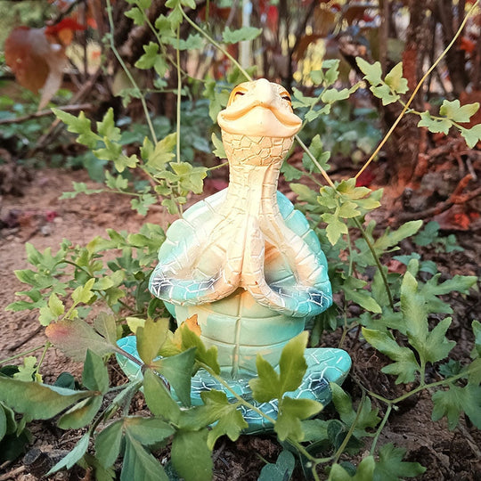 Statue de tortue de mer en méditation pour décoration intérieure et extérieure 2