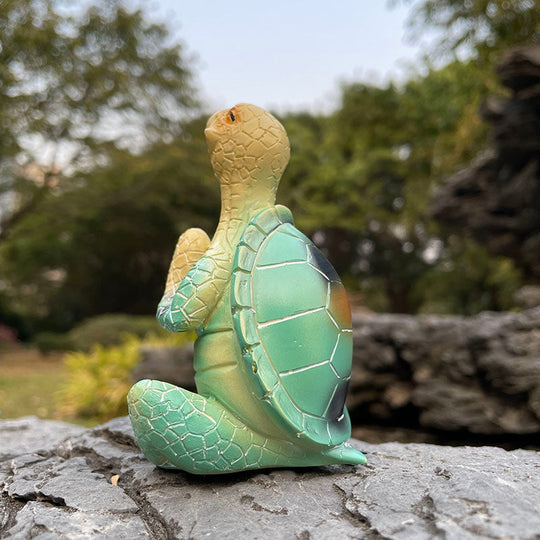 Statue de tortue de mer en méditation pour décoration intérieure et extérieure 4