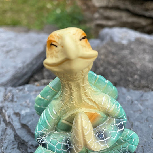 Statue de tortue de mer en méditation pour décoration intérieure et extérieure 5