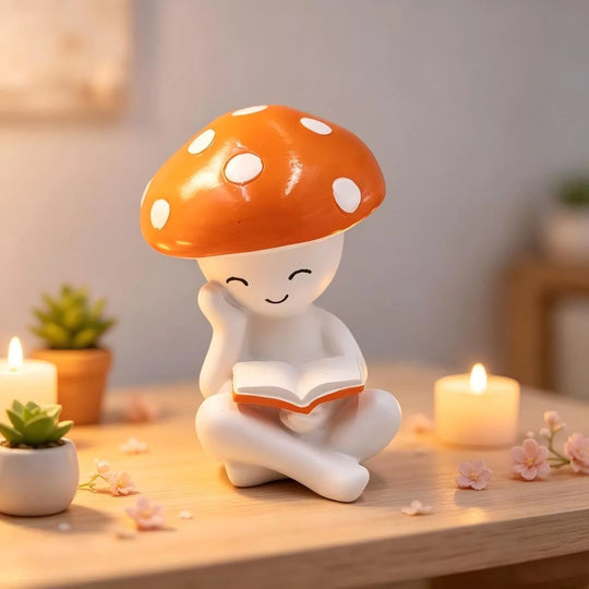 Statuette Déco Champignon Ludique pour Jardin et Intérieur 2