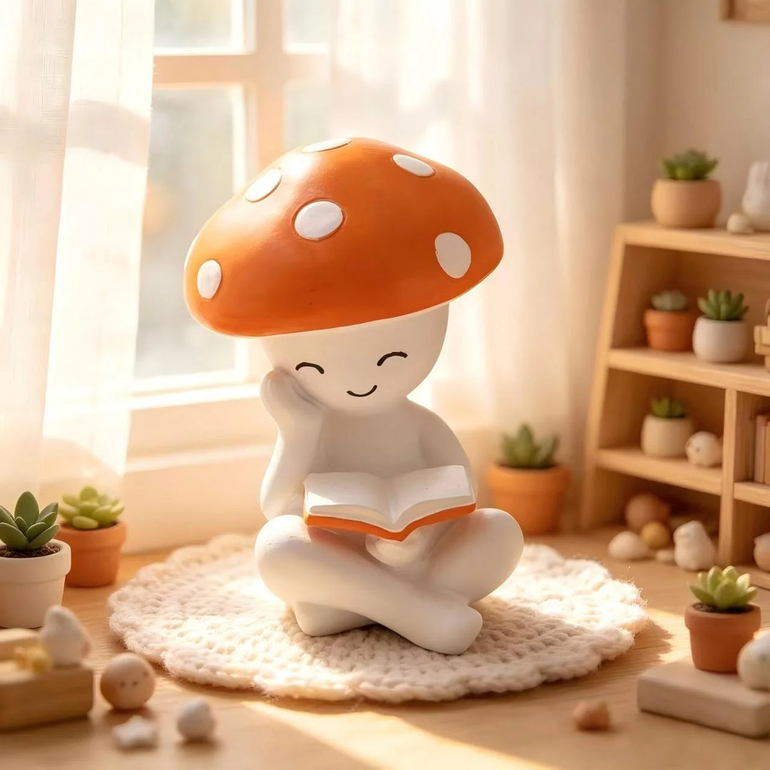 Statuette Déco Champignon Ludique pour Jardin et Intérieur 3