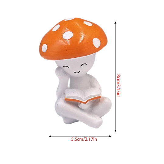 Statuette Déco Champignon Ludique pour Jardin et Intérieur 6
