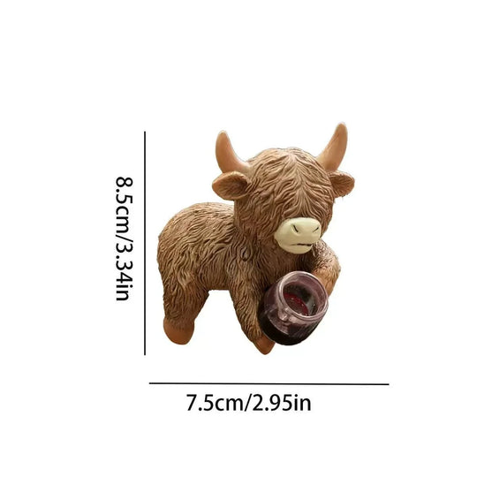 Statuette Déco Vache des Highlands Pour Intérieur et Jardin 6