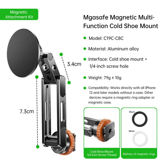 Support Magnétique Polyvalent pour Appareil Photo Unisexe 0