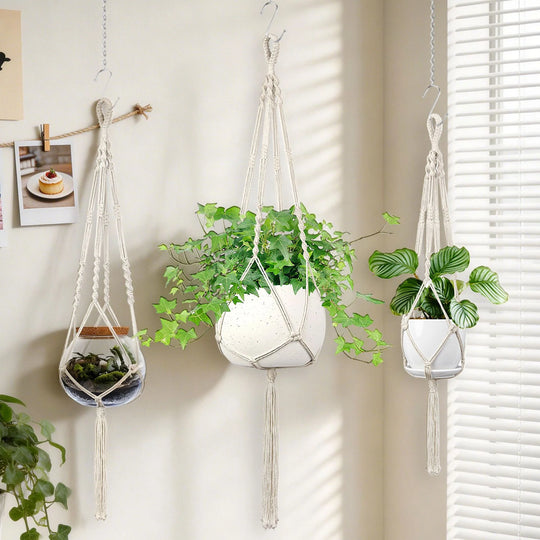 Support Suspendu pour Plantes Style Macramé 0