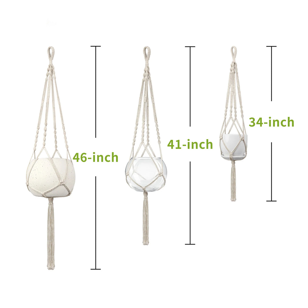 Support Suspendu pour Plantes Style Macramé 1