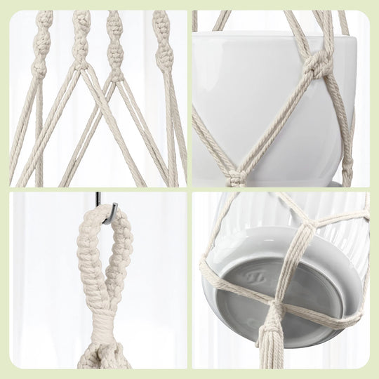 Support Suspendu pour Plantes Style Macramé 2