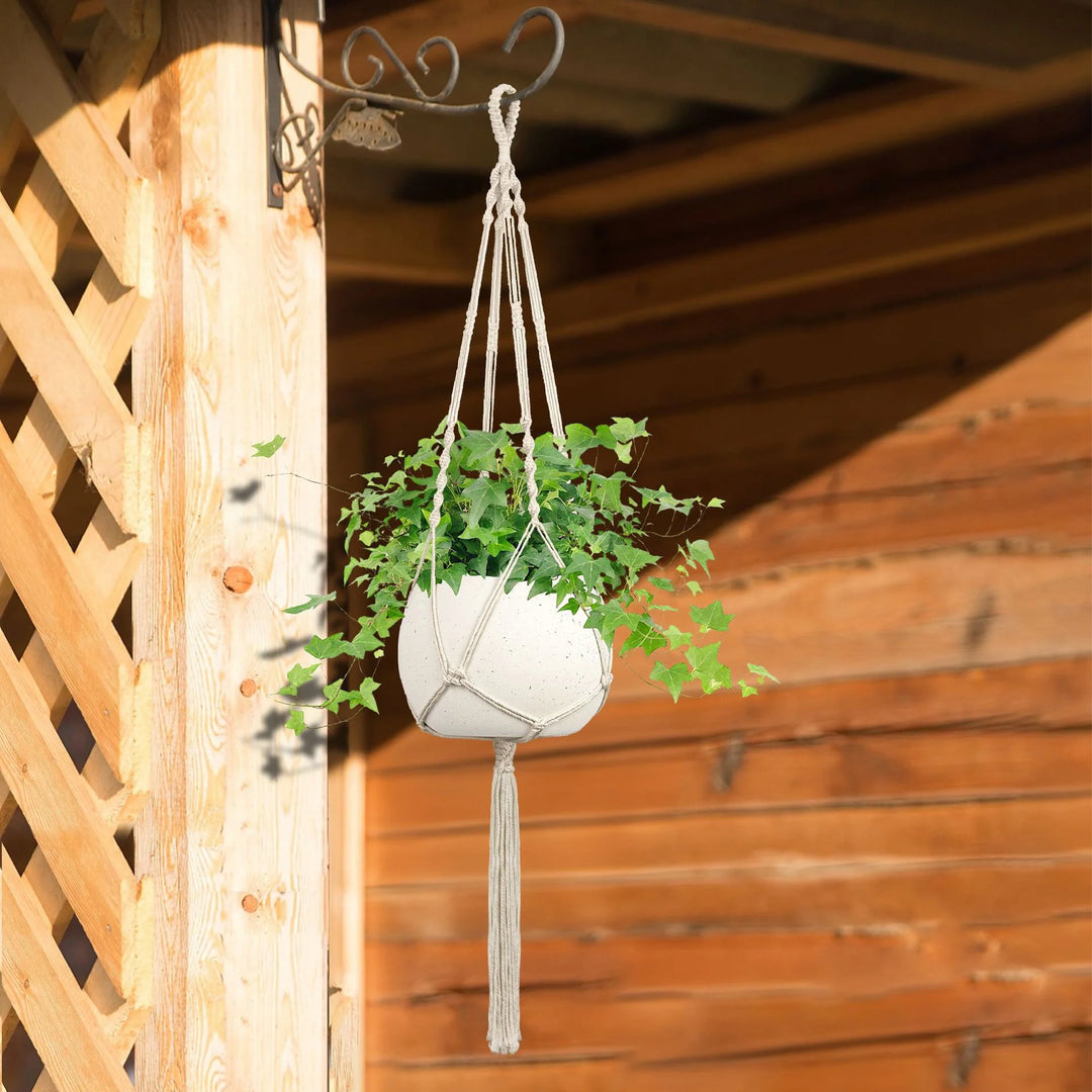 Support Suspendu pour Plantes Style Macramé 3