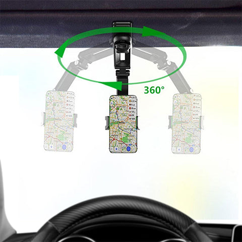 Support Téléphone Voiture Rotatif et Extensible 360° 2