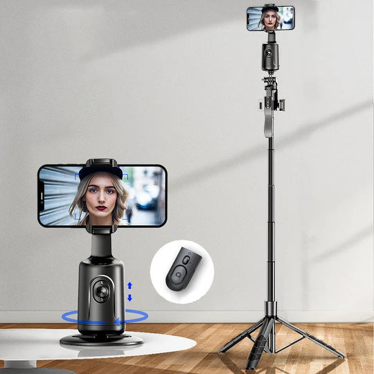 Support à Rotation Automatique 360° avec Suivi Intelligent pour Smartphone 13
