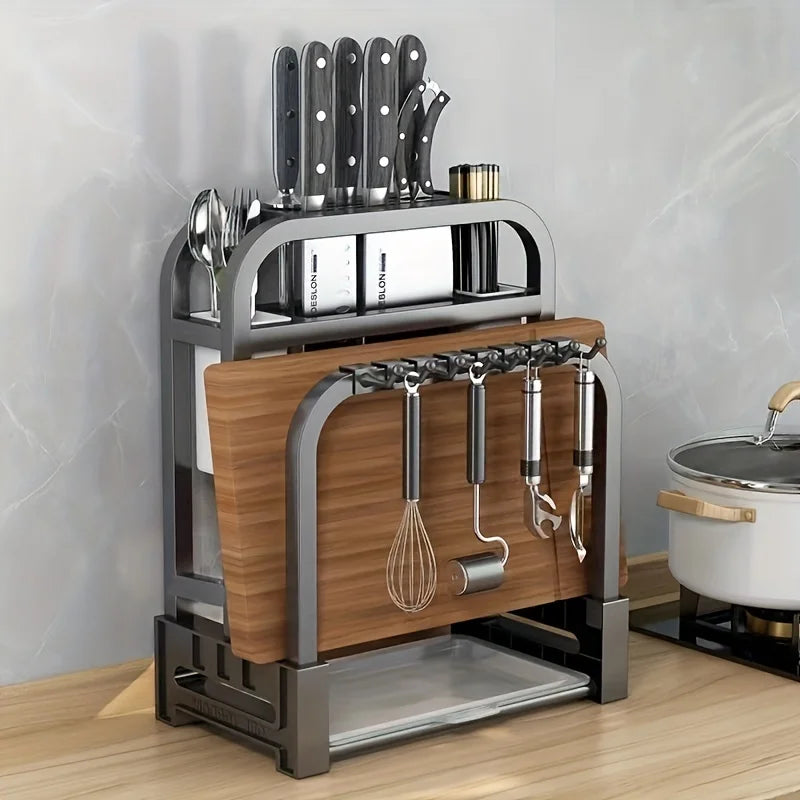 Support de Cuisine Multifonctionnel en Acier Inoxydable 0