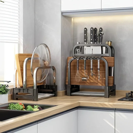 Support de Cuisine Multifonctionnel en Acier Inoxydable 1