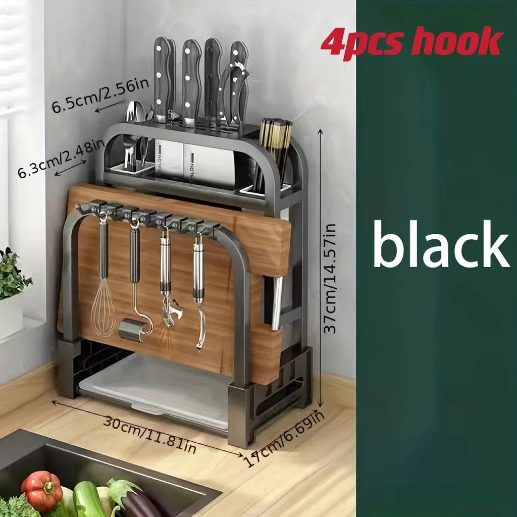 Support de Cuisine Multifonctionnel en Acier Inoxydable 6