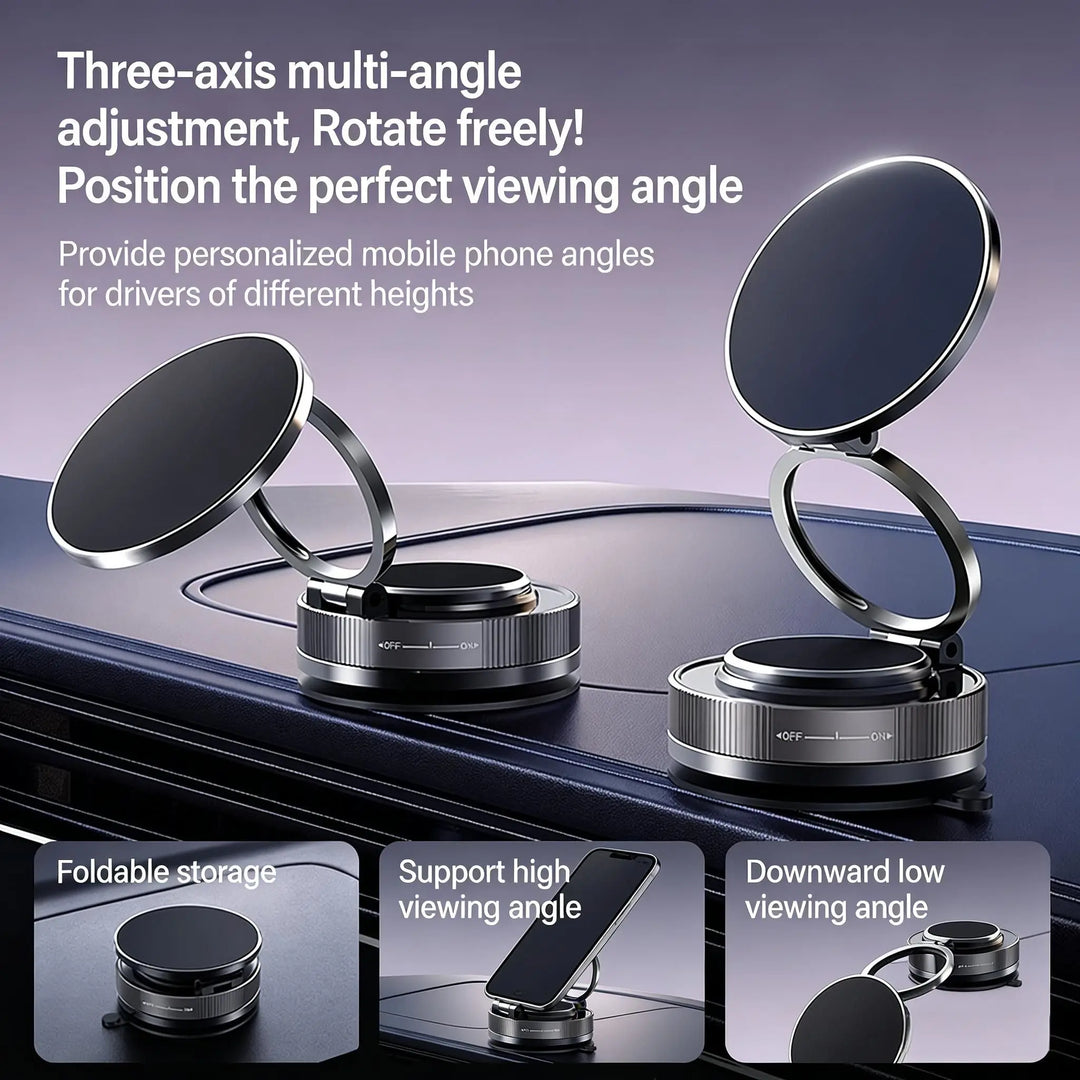 Support de Téléphone Magnétique pour Voiture Rotatif 2