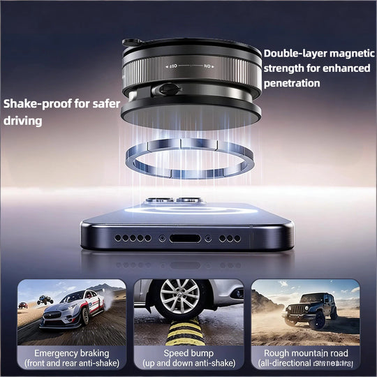 Support de Téléphone Magnétique pour Voiture Rotatif 4
