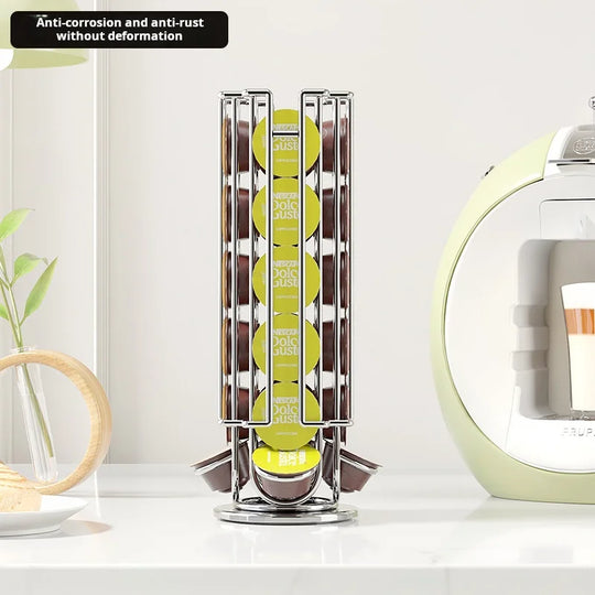 Support de rangement pour capsules de café rotatif 2